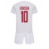 Danmark Christian Eriksen #10 Bortedraktsett Barn VM 2022 Kortermet (+ korte bukser)